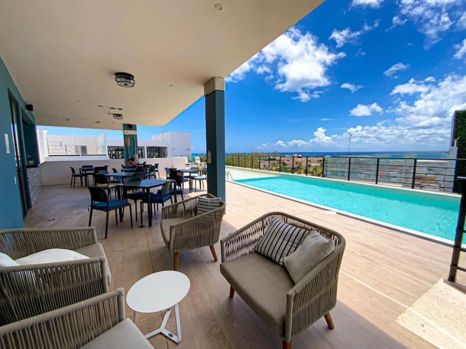 Ferienwohnung Beautiful + Luxury + Ocean View + Pool Playa del Carmen Exterior foto