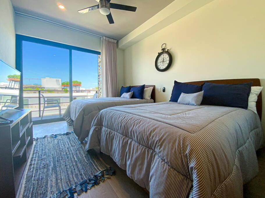 Ferienwohnung Beautiful + Luxury + Ocean View + Pool Playa del Carmen Exterior foto